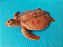 Miniatura de vinil vintage de tartaruga pente, marca Toy 16 cm Major - Imagem 1