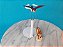 Miniatura Disney de vinil estática de passarinho (4 cm comprimento ; 5,5 cm de envergadura) e esquilo  (4,5 cm)  da Sofia, a primeira - Imagem 1