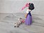 Miniatura Disney Esmeralda articulada na cintura e braços 12 cm+pandeiro e banjo e cabra Djali  5 cm de altura - Imagem 7