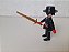 Playmobil, boneco Zorro , acessório customizado,  usado - Imagem 5
