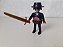 Playmobil, boneco Zorro , acessório customizado,  usado - Imagem 1