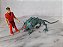 Boneco Mutante Rex artes marciais no ataque do animal selvagem usados ; 10 cm e 15 cm - Imagem 1