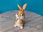 Miniatura Disney de vinil coelha Fluffy puffy , namorada do Tamborzinho do.Bambi, marca Mimo,  9 Cm - Imagem 1