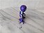Mini boneco estático  de homem esqueleto , vilão Scooby Doo,5cm altura - Imagem 2