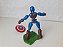 Boneco Bend and flex capitão América Marvel, 15 cm altura usado escudo improvisado - Imagem 4