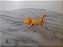Anos 80, miniatura plástica dente de sabre amarelo 5, 5 cm dos Flintstones, promoção Chamburcy - Imagem 1