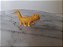 Anos 80, miniatura plástica dente de sabre amarelo 5, 5 cm dos Flintstones, promoção Chamburcy - Imagem 5