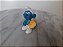 Miniatura de vinil estático smurf com biscoito , Peyo, marca Bully 5cm. - Imagem 2