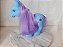 Pônei Wonder Land Gi- Go Toys, azul, crina lilás 22 cm - Imagem 1