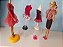 Lote de roupas da Barbie fashion fever tom vermelho - Imagem 6