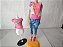 Roupa  da Barbie fashion cartela detalhes rosa neon - Imagem 5