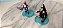Mini figuras Fortnite de Omega e Brite Bomber, 5cm, usadas - Imagem 1