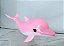 Golfinho rosa com ruido da Barbie treinadora de golfinhos 19 cm, usado - Imagem 1