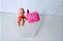 Boneca bebê rechonchudinha articulada , sem marca, 6 cm, usada - Imagem 3