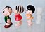 Miniatura bonecos vinil sólido Mônica, Cebolinha e Magali , 5 cm, usados - Imagem 2
