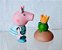Princesa Peppa da Peppa pig e príncipe sapo,  6 e 5cm - Imagem 4