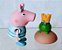 Princesa Peppa da Peppa pig e príncipe sapo,  6 e 5cm - Imagem 1