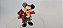 Miniatura Disney Mickey segurando Teddy bear , pintada a mão, Bully ,anos 80, 6 cm - Imagem 1