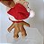 Mini boneco Troll com chapéu de papai Noel (removível) 10+5 cm cabelos , usado - Imagem 4