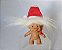 Mini boneco Troll com chapéu de papai Noel (removível) 10+5 cm cabelos , usado - Imagem 3