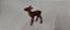 Playmobil, filhote de cervo marrom escuro, pescoço articulado usado - Imagem 1