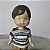 Boneco João camiseta listrada azul 11 cm., usado - Imagem 2