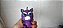 Boneco muda expressão do rosto Feisty pet roxo, promoção Burger King - Imagem 2