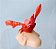 Miniatura Disney  caranguejo Sebastião de A pequena sereia, 7 cm  cm.altura Applause - Imagem 2