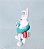 Miniatura Disney de coelho branco da Alice no pais de Maravilhas   6,5 cm - Imagem 3