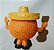 Miniatura de vinil de 1983  , laranja da coleção the fruities , Maia Borges, Portugal  4,5  cm - Imagem 3