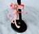Pantera cor de rosa de plástico antigo, sem marca 9cm - Imagem 1
