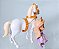 Mini toddler Rapunzel  9 cm e cavalo.Maximus 11 cm do Enrolados Disney - Imagem 4