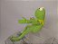 Mini pelúcia estrutura de arame posavel caco sapo / Kermit do Muppet show Jim Henson.  Cm - Imagem 2