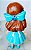 Mini princesa toddler articulada bela 9 cm disney camponesa - Imagem 4