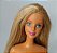 Sucata Barbie butterfly art 1998, face Bob Mackie, cabelo frisado, tatuada - Imagem 2