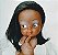 Anos 60-70 boneca peladinha afro descendente, de borracha, 12 cm - Imagem 2