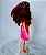 Barbie fashionista #24 crazy for coral  ,petite, 27 cm Usada - Imagem 4