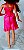 Barbie fashionista #24 crazy for coral  ,petite, 27 cm Usada - Imagem 7