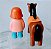 Playmobil 123, cavalo marrom e boneca de blusa rosaa - Imagem 3