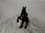 Miniatura vinil Papo  2005 ,cavalo preto medieval 15 cm comprimento 10 de altura,usado - Imagem 4