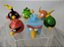 Bonecos Angry birds lote 9 de vinil e borracha, tamanhos variados 3 a 5 cm - Imagem 3