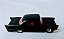 Miniatura Monogram mini-exacts 1989 escala HO,  Cadillac preto de plástico chassis de metal , usado - Imagem 3