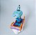 Anos 90, Miniatura Disney  Applause , Gênio do Aladim no tapete magico.com rodinhas ,  9 cm - Imagem 2