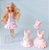 Barbie princesa de tiara lilás, 15 cm,  mini kingdom Mattel 2005, com 5 mudas roupa - Imagem 1