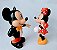 Bonecos de vinil estático Mickey ( cofre) e Minnie, Aprox. 15 cm - Imagem 2