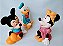 Cofres bonecos de vinil Disney Mickey, Minnie rosa (14 cm) e Pato Donald (15 cm) usados - Imagem 2