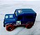 Miniatura metal Hot wheels 2019 Land Rover Defender 90 azul com lama usado - Imagem 3