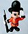 Miniatura Disney Bullyland Alemanha de Guarda Real Mickey 8 cm usada - Imagem 1
