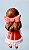 Mini princesa toddler articulada Bela 9 cm de vestido rosa de inverno disney - Imagem 3