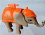 Playmobil 4235, somente elefante acessorio cor de laranja , usado - Imagem 4